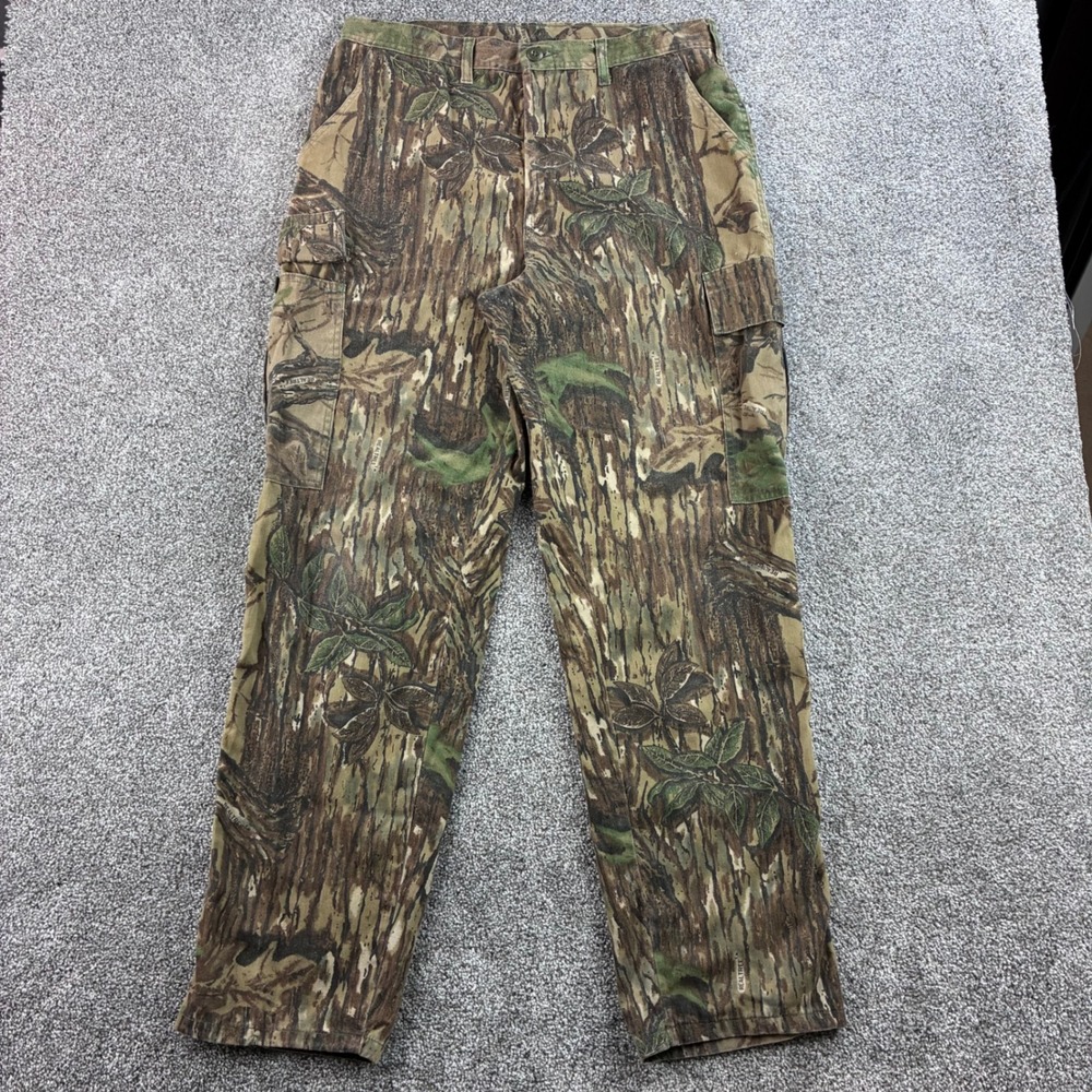 Vintage Spartan Outdoors Camo Cargo Pants Mens 36x34 Realtree Camouflage Hunting
